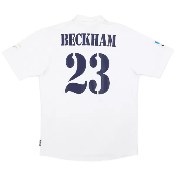 BECKHAM #23 Retro Real Madrid Centenary Home Jersey 2002/03 - minejerseys
