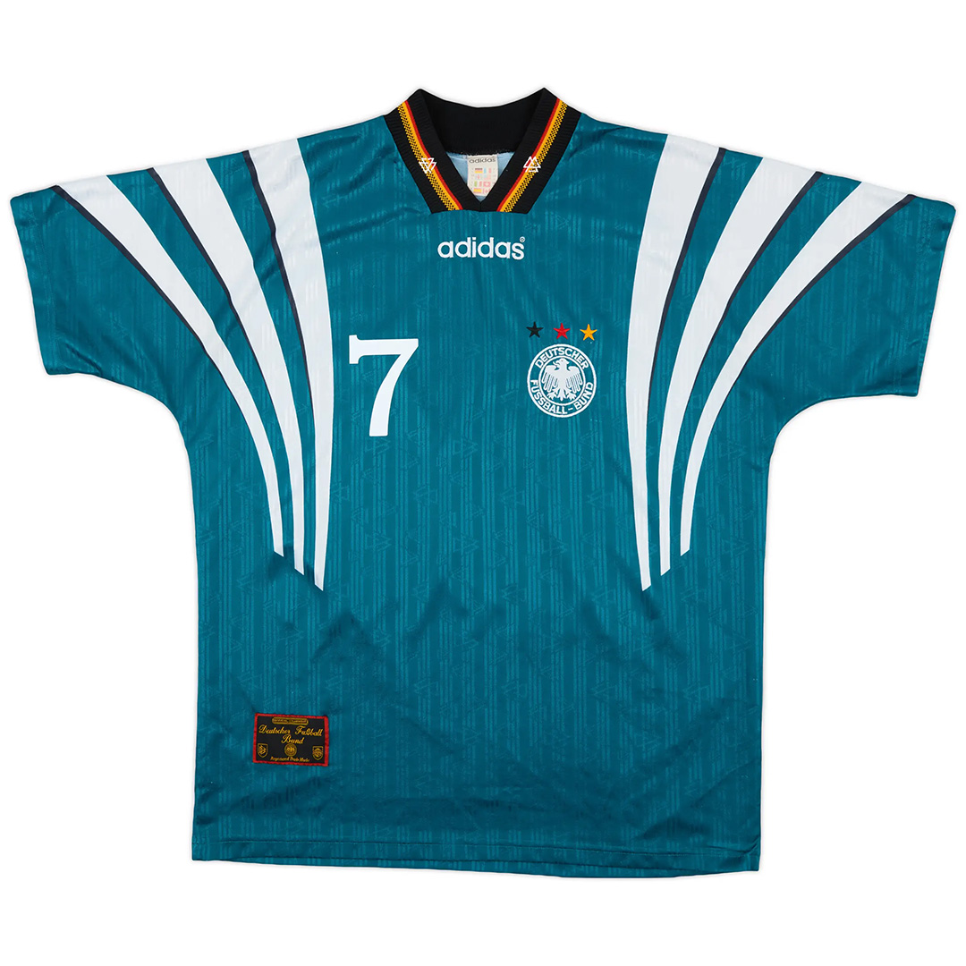Andreas Möller x Germany Retro Jersey Away Euro Cup 1996 - Image 2