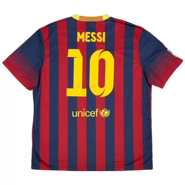 Messi #10 Retro Barcelona Home Jersey 2013/14 - minejerseys