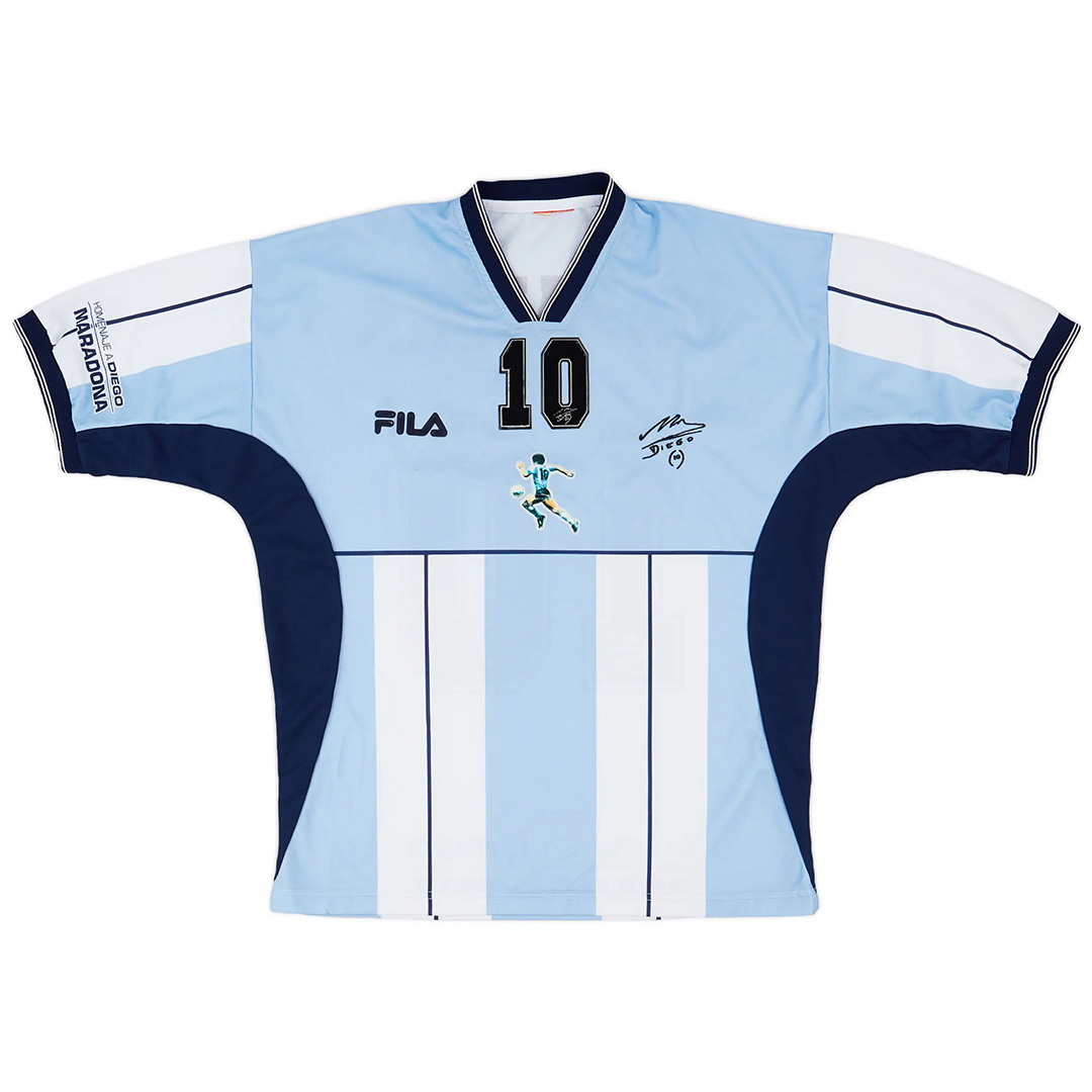 Diego Maradona x Argentina Farewell Diego Testimonial Jersey 2001 - Image 2