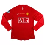 Retro Manchester United UCL Final Home Long Sleeve Jersey 2007/08 - minejerseys