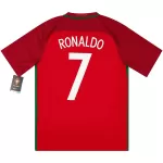 Ronaldo #7 Retro Portugal Home Jersey Euro Cup 2016 - minejerseys