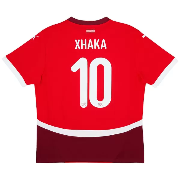 Xhaka #10 Switzerland Home Jersey Euro - minejerseys
