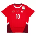 Xhaka #10 Switzerland Home Jersey Euro - minejerseys