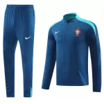 Portugal Zipper Sweatshirt Kit(Top+Pants) Blue - minejerseys