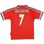 BECKHAM #7 Retro Manchester United Home Jersey 1999/00 - minejerseys