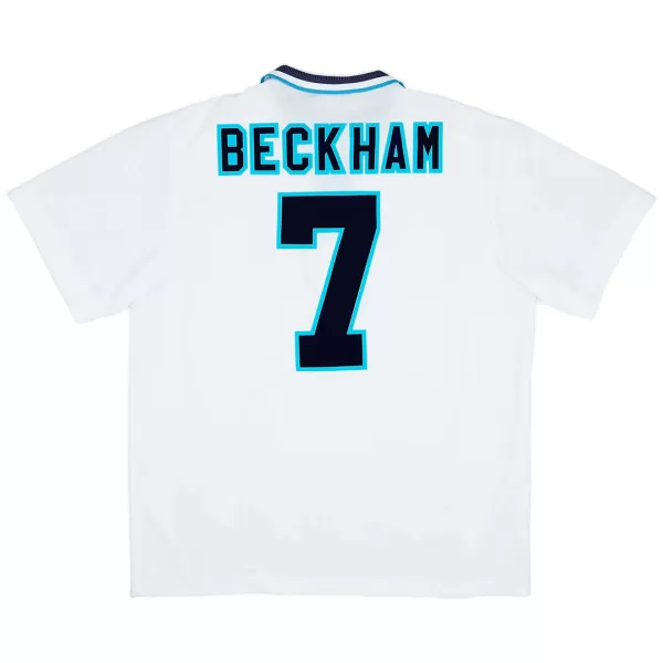 BECKHAM #7 Retro England Home Jersey Euro Cup 1996 - minejerseys