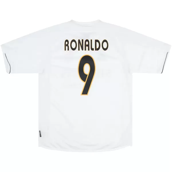 Ronaldo #9 Retro Real Madrid Home Jersey 2003/04 - minejerseys