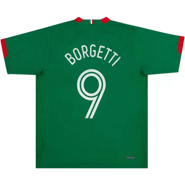 BORGETTI #9 Retro Mexico Home Jersey World Cup 2006 - minejerseys
