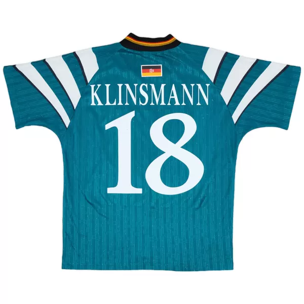 KLINSMANN #18 Retro Germany Away Jersey Euro Cup 1996 - minejerseys