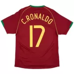 C.RONALDO #17 Retro Portugal Home Jersey World Cup 2006 - minejerseys