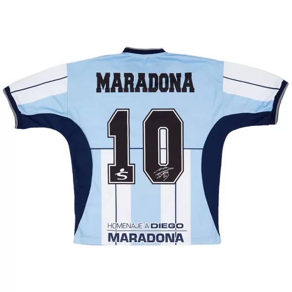 Maradona Argentina Fila Farewell Diego Testimonial Jersey 2001 - minejerseys
