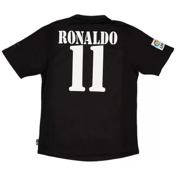 Ronaldo #11 Retro Real Madrid Centenary Away Jersey 2002/03 - minejerseys
