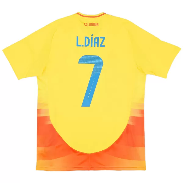 L.DÍAZ #7 Colombia Home Jersey Copa America - minejerseys