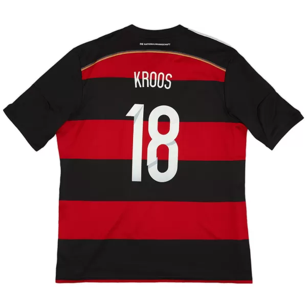 Kroos #18 Retro Germany Away Jersey World Cup 2014 - minejerseys