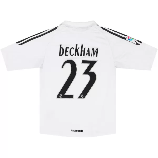 Beckham #23 Retro Real Madrid Home Jersey 2005/06 - minejerseys