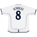 SCHOLES #8 Retro England Home Jersey World Cup 2002 - minejerseys