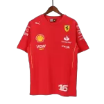 [Free] Scuderia Ferrari F1 Racing Team Charles Leclerc Driver T-Shirt - minejerseys