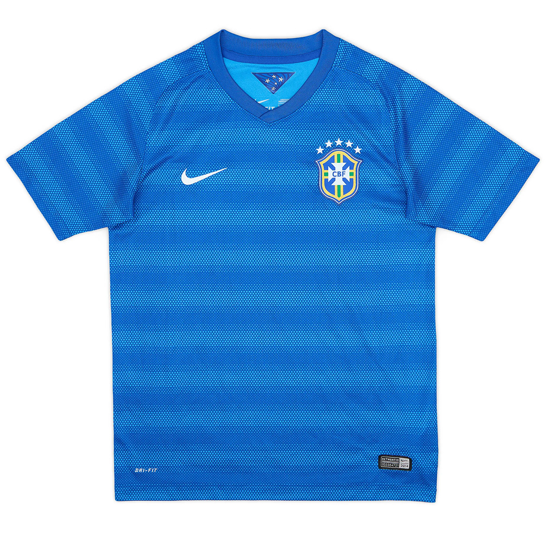 Retro Brazil Away Jersey World Cup 2014 - Image 3