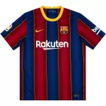 Messi #10 Retro Barcelona Home Jersey 2020/21 - minejerseys