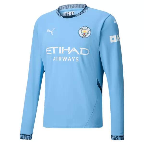 Manchester City Home Long Sleeve Jersey - minejerseys