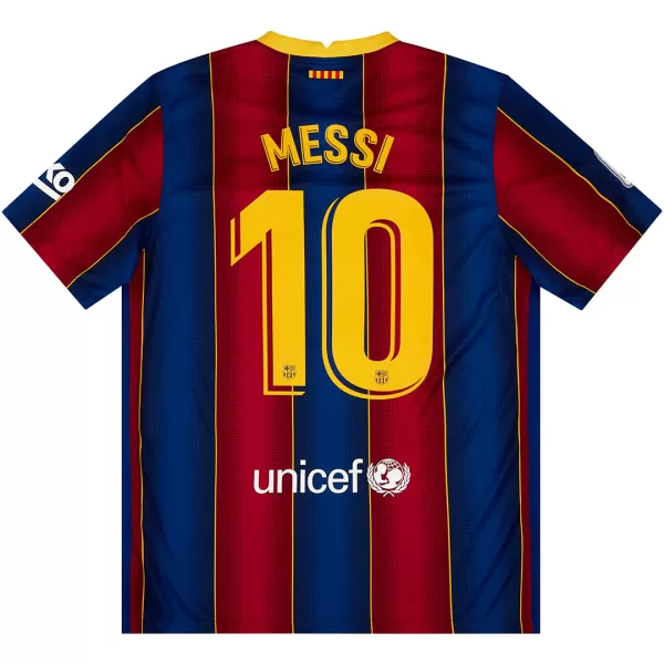 Messi #10 Retro Barcelona Home Jersey 2020/21 - minejerseys