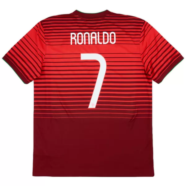 RONALDO #7 Retro Portugal Home Jersey World Cup 2014 - minejerseys