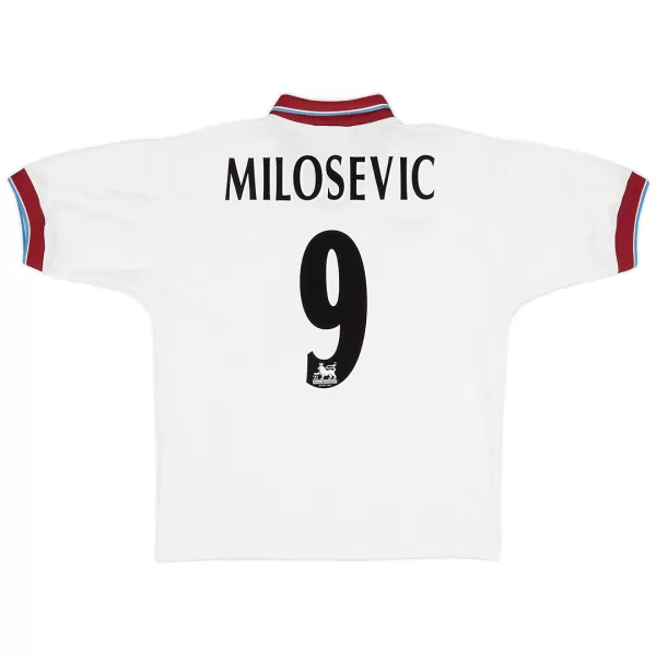 MILOSEVIC #9 Retro Aston Villa Away Jersey 1996/98 - minejerseys