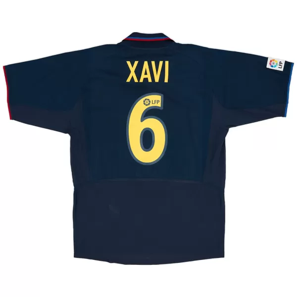 XAVI #6 Retro Barcelona Third Jersey 2002/03 - minejerseys