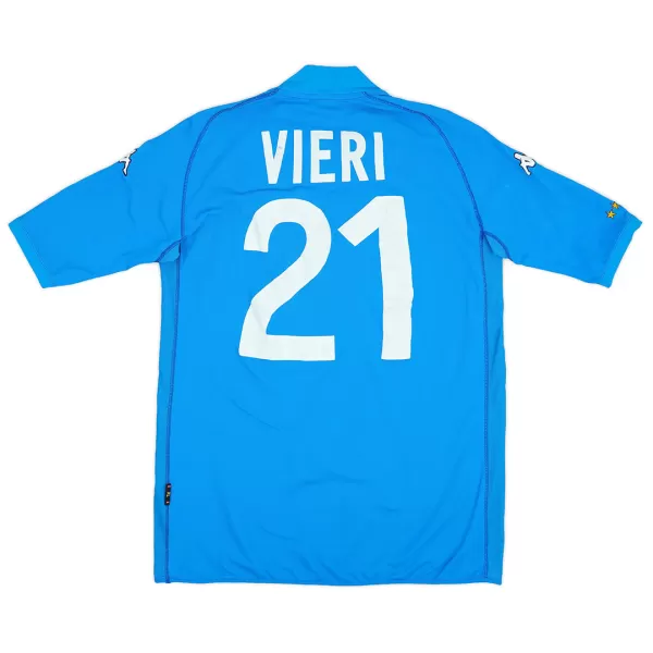 VIERI #21 Retro Italy Home Jersey World Cup 2002 - minejerseys