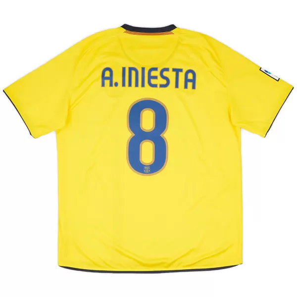 A.INIESTA #8 Retro Barcelona Away Jersey 2008/09 - minejerseys