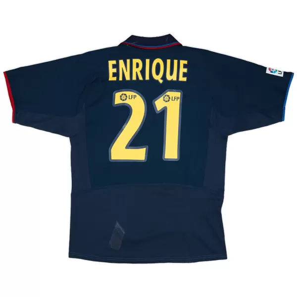 ENRIQUE #21 Retro Barcelona Third Jersey 2002/03 - minejerseys