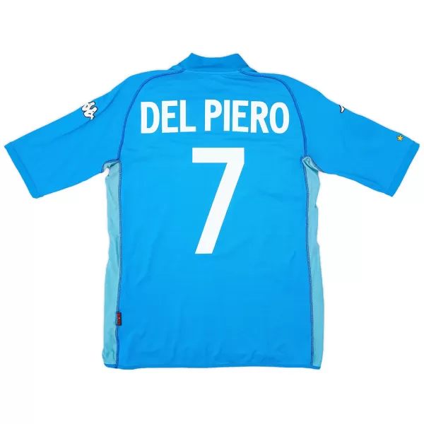 DEL PIERO #7 Retro Italy Home Jersey World Cup 2002 - minejerseys