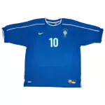 RIVALDO #10 Retro Brazil Away Jersey World Cup 1998 - minejerseys