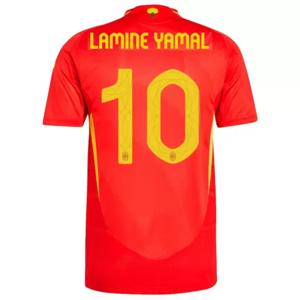 LAMINE YAMAL #10 Spain Home Jersey Player Version Euro - minejerseys