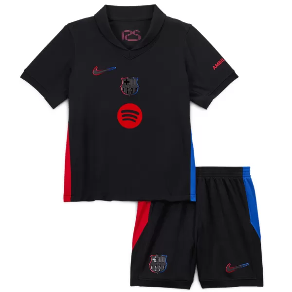 Kids Barcelona Away Spotify Logo Without Text Jersey Kit - minejerseys