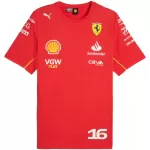 [Free] Scuderia Ferrari F1 Racing Team Charles Leclerc Driver T-Shirt - minejerseys