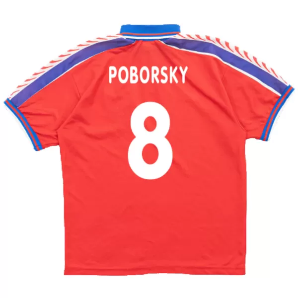 Poborsky #8 Czech Republic Home Jersey 1996/98 - minejerseys