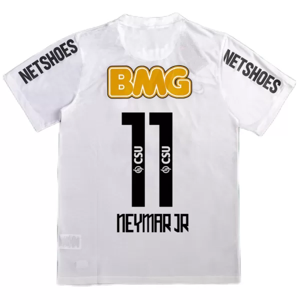 Neymar Jr #11 Retro Santos FC Home Jersey 2011/12 - minejerseys