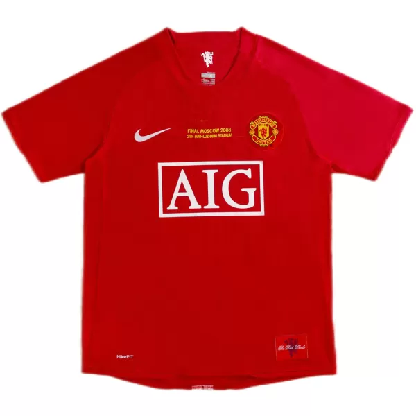 Retro Manchester United UCL Final Home Jersey 2007/08 - minejerseys