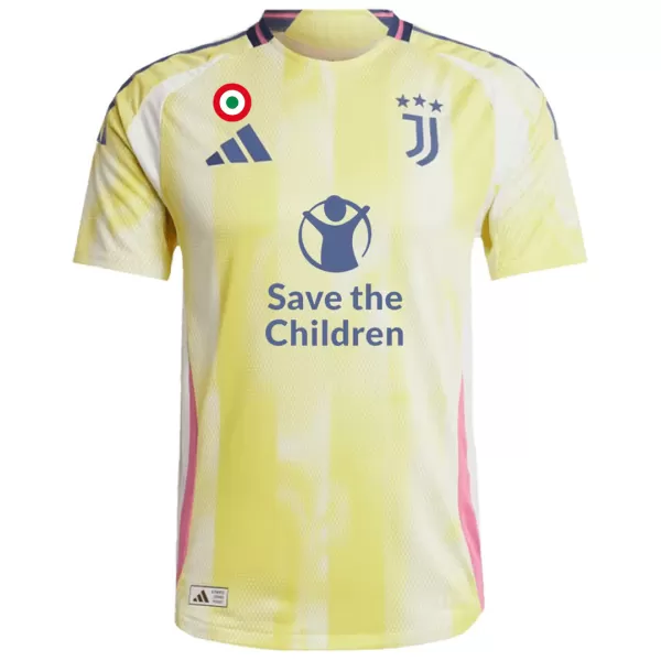 Juventus Away Save Children Sponsor Match Jersey Player Version - minejerseys