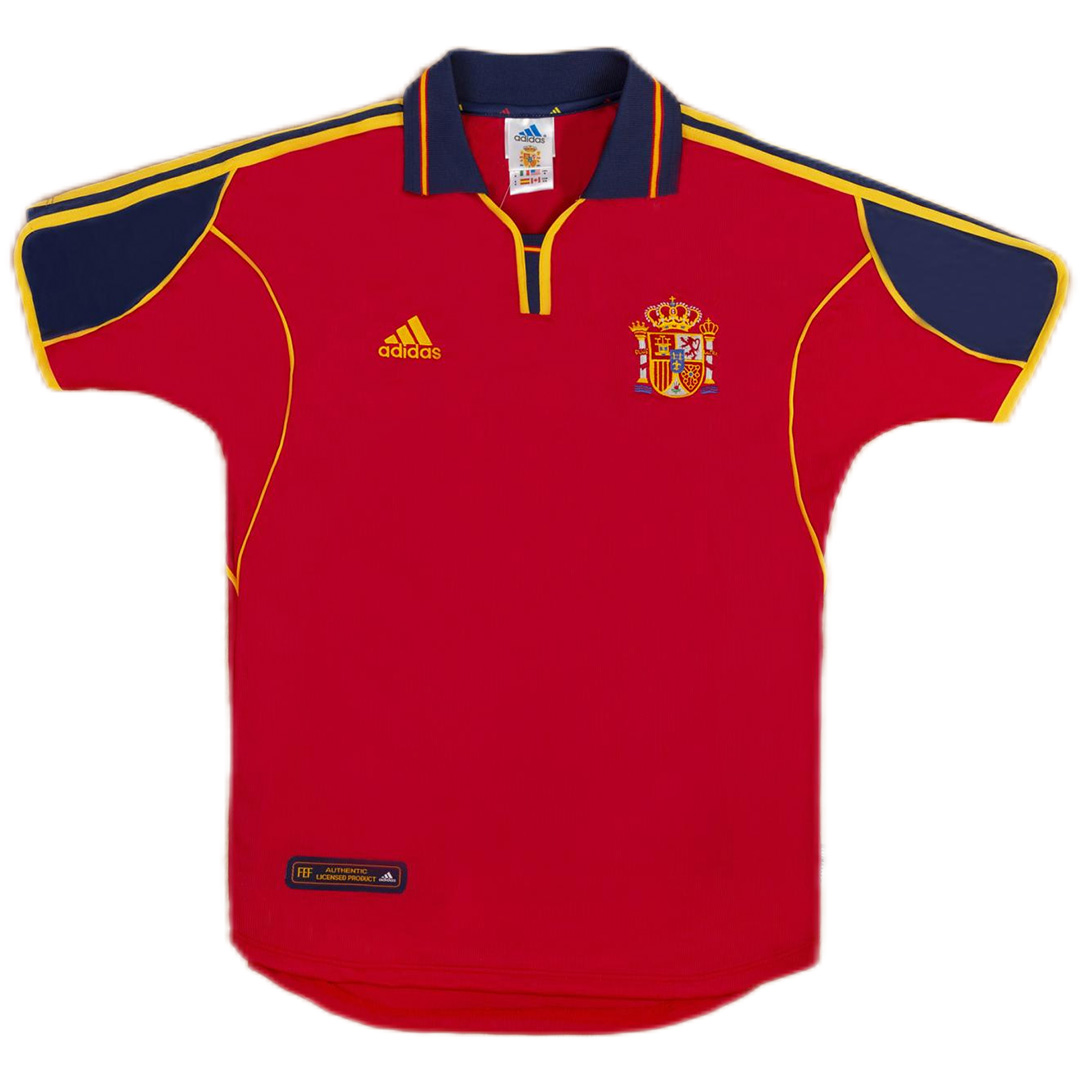 Retro Spain Home Jersey Euro Cup 2000 - Image 3
