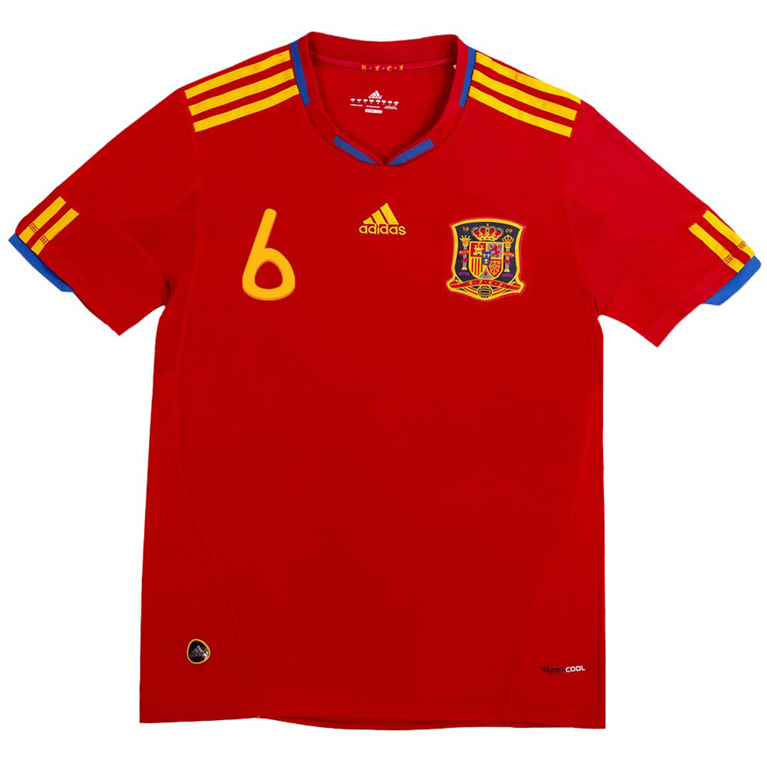 Andres Iniesta x Retro Spain Home Jersey 2010 - Image 2
