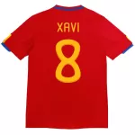 XAVI #8 Retro Spain Home Jersey 2010 - minejerseys