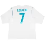 RONALDO #7 Retro Real Madrid Home Long Sleeve Jersey 2017/18 - minejerseys