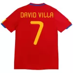DAVID VILLA #7 Retro Spain Home Jersey 2010 - minejerseys