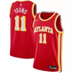 Men's Atlanta Hawks Trae Young #11 Red Swingman Jersey - Icon Edition - minejerseys