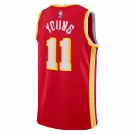 Men's Atlanta Hawks Trae Young #11 Red Swingman Jersey - Icon Edition - minejerseys