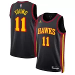 Men's Atlanta Hawks Trae Young #11 Black Swingman Jersey - Statement Edition - minejerseys