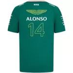 Aston Martin Aramco Cognizant F1 Racing Team Fernando Alonso Driver T-Shirt - minejerseys